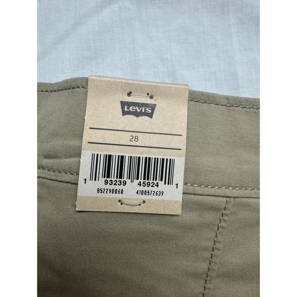 Levis XX Chino Shorts Mens 28 Khaki Tan‎ Stretch Twill